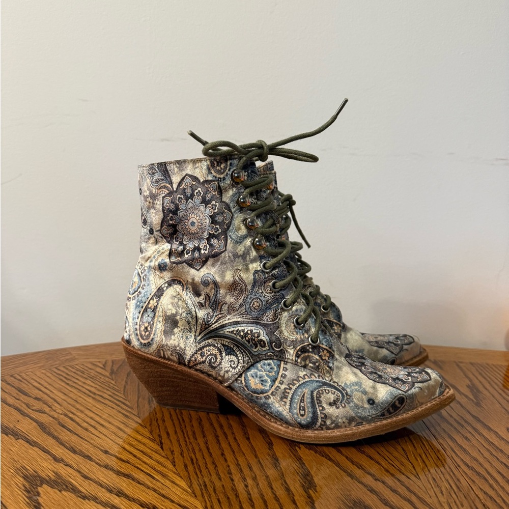 Jeffrey Campbell Velvet Lace-Up Booties